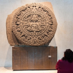 Mayan calendar in the Mexico city anthropology museum