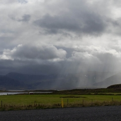 View from the road while we drove north from Reykjavik towards Snaefellsjoekull National Park