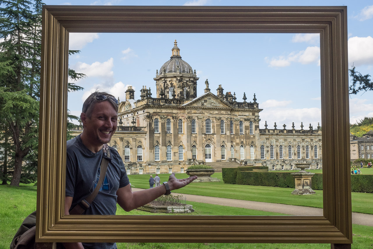 Matt being goofy, Castle Howard