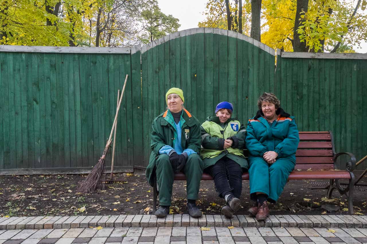 Workers in the Park