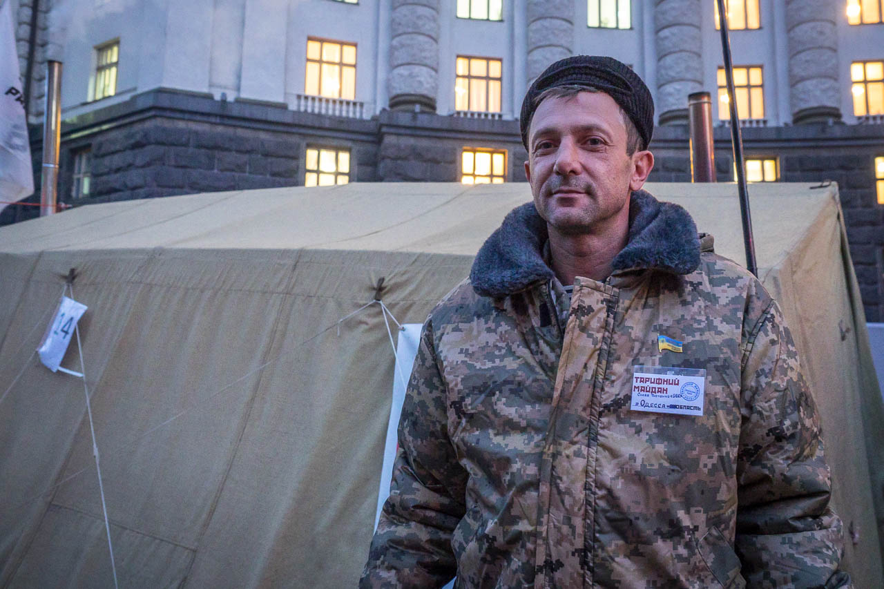 Slava Tkachenko, one of the leaders of the protest from Odessa