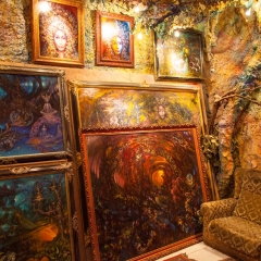Reon's Magic Cave in the gardens of the Prague Castle. Crazy artwork that you can see.