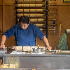 Making Trdelnik's for St. Michael's Festival, Prague