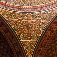 Details inside the Prague Spanish Synagogue