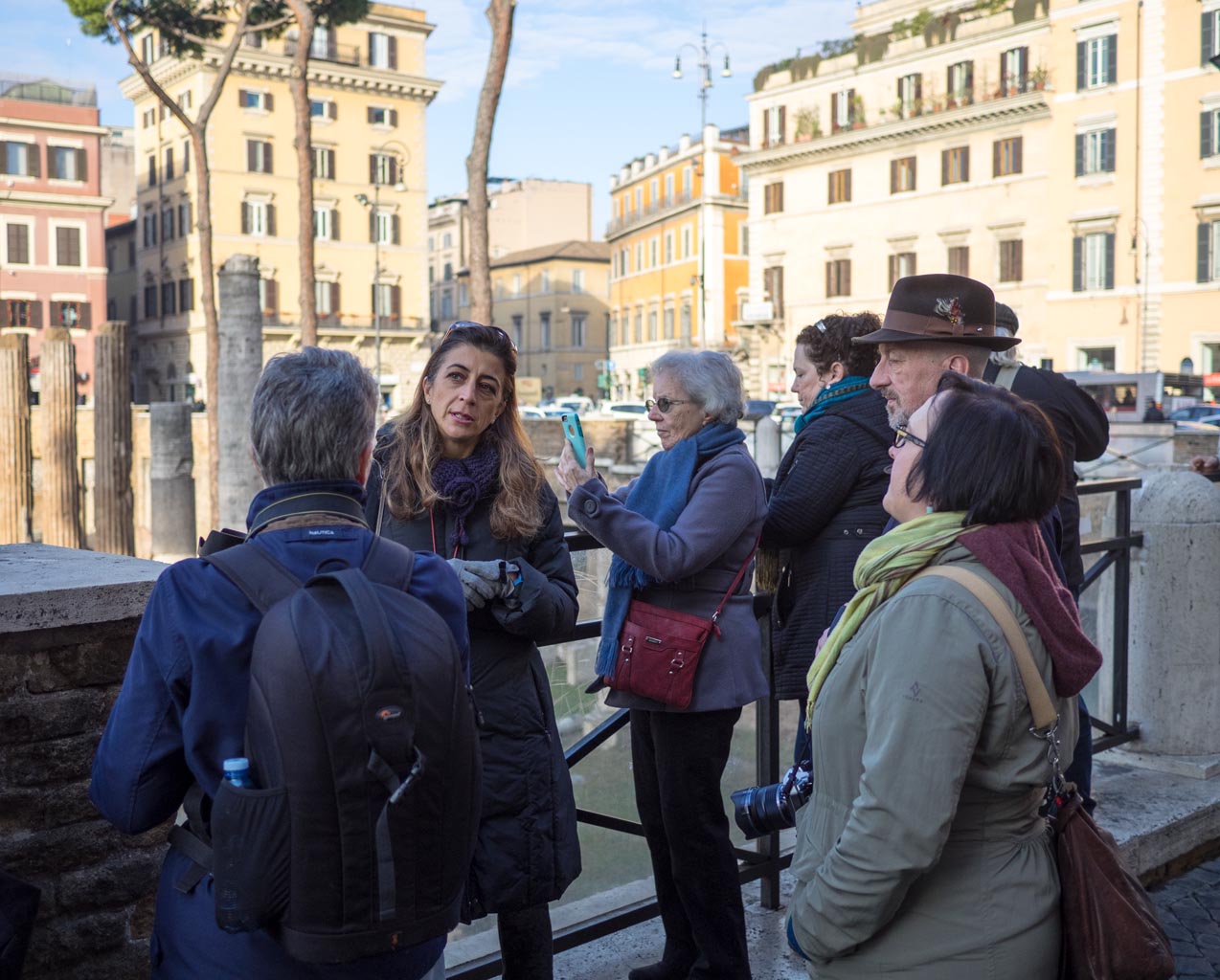 Workshop tour of the Torre della Argentina