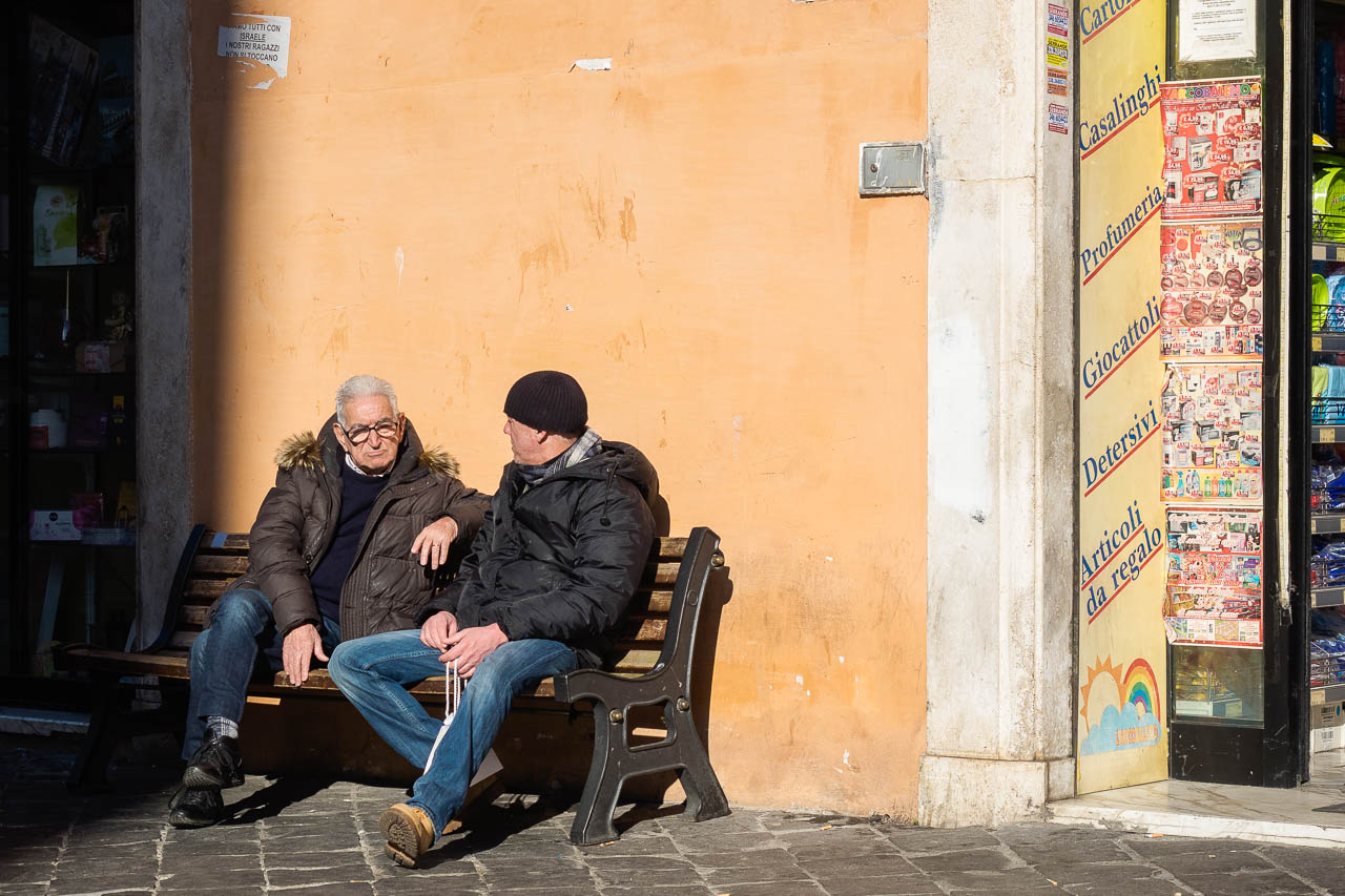 Chatting in the sun