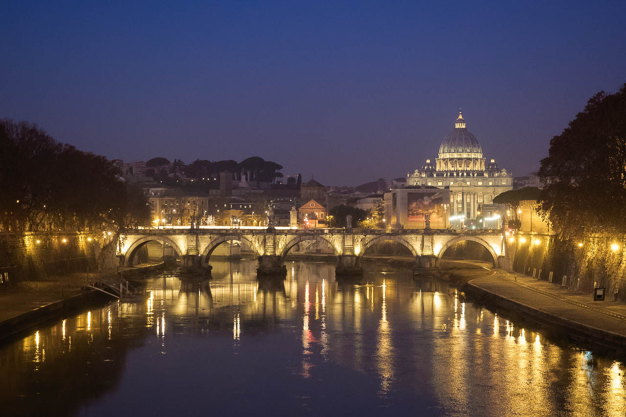 St. Peter's at night